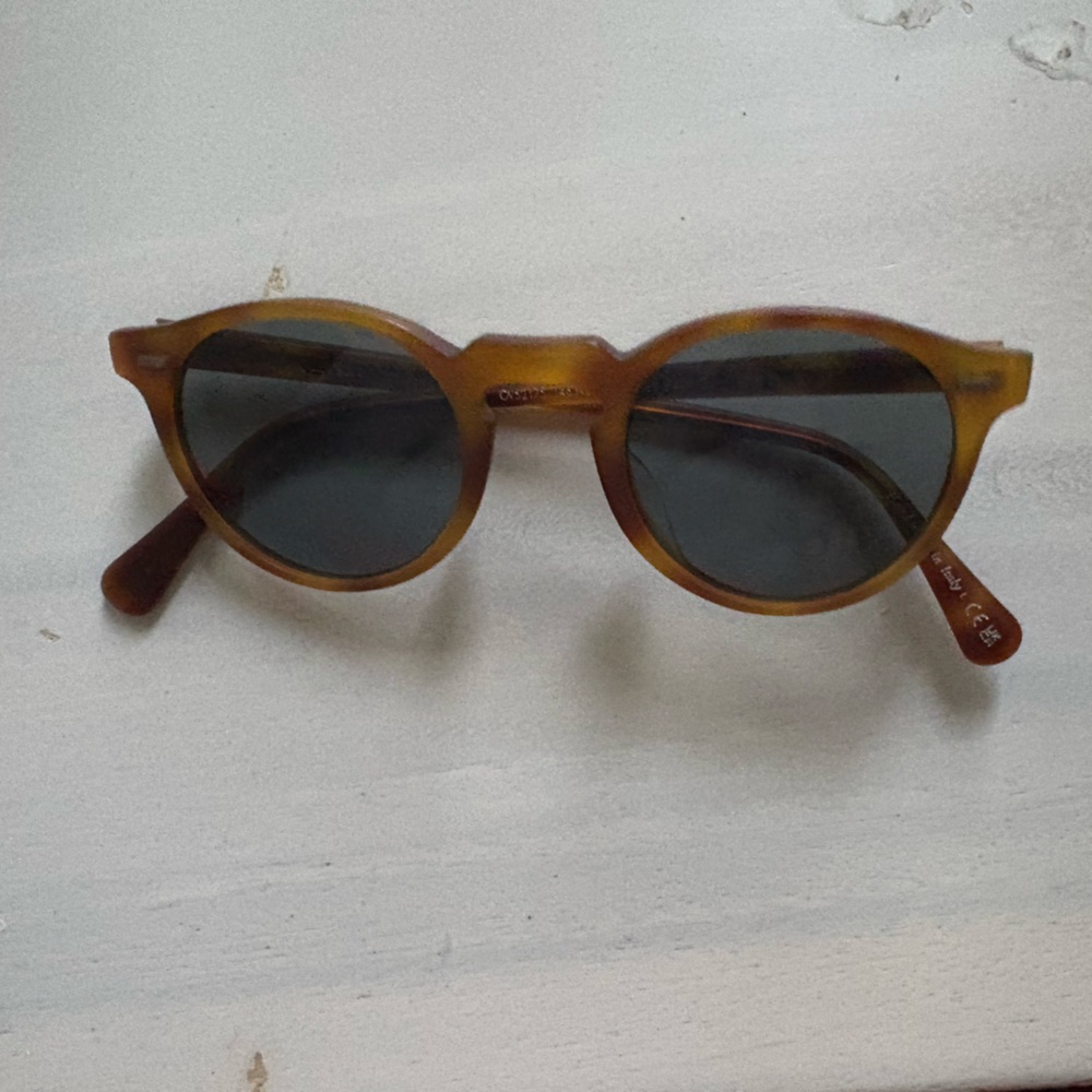Oliver Peoples Brown Retro Sunglasses